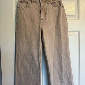 Abercrombie & Fitch Relaxed High Rise Jean | Curve Love | Size 28 | Khaki
